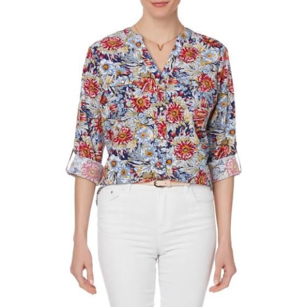 Laura Scott Women’s Floral Blouse Small